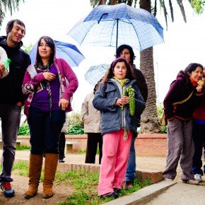 el público bajo la lluvia, grande!!!!/ Foto www.denisadonis.cl