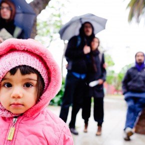 el público bajo la lluvia, grande!!!!/ Foto www.denisadonis.cl