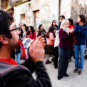 público de Danzalborde en Cerro Cordillera / Foto Jorge Villa Moreno