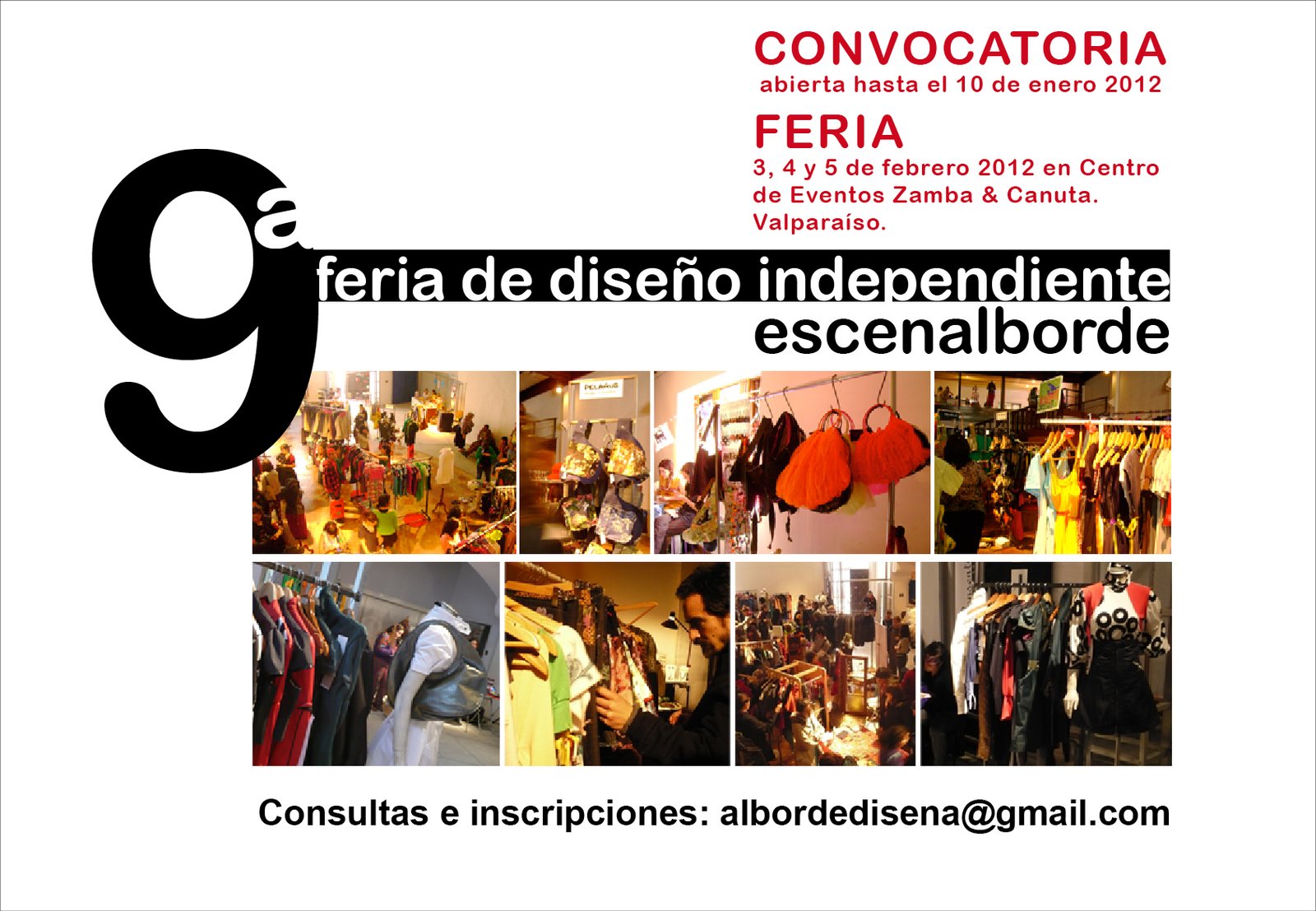 flyer convocatoria 9 Feria Diseño